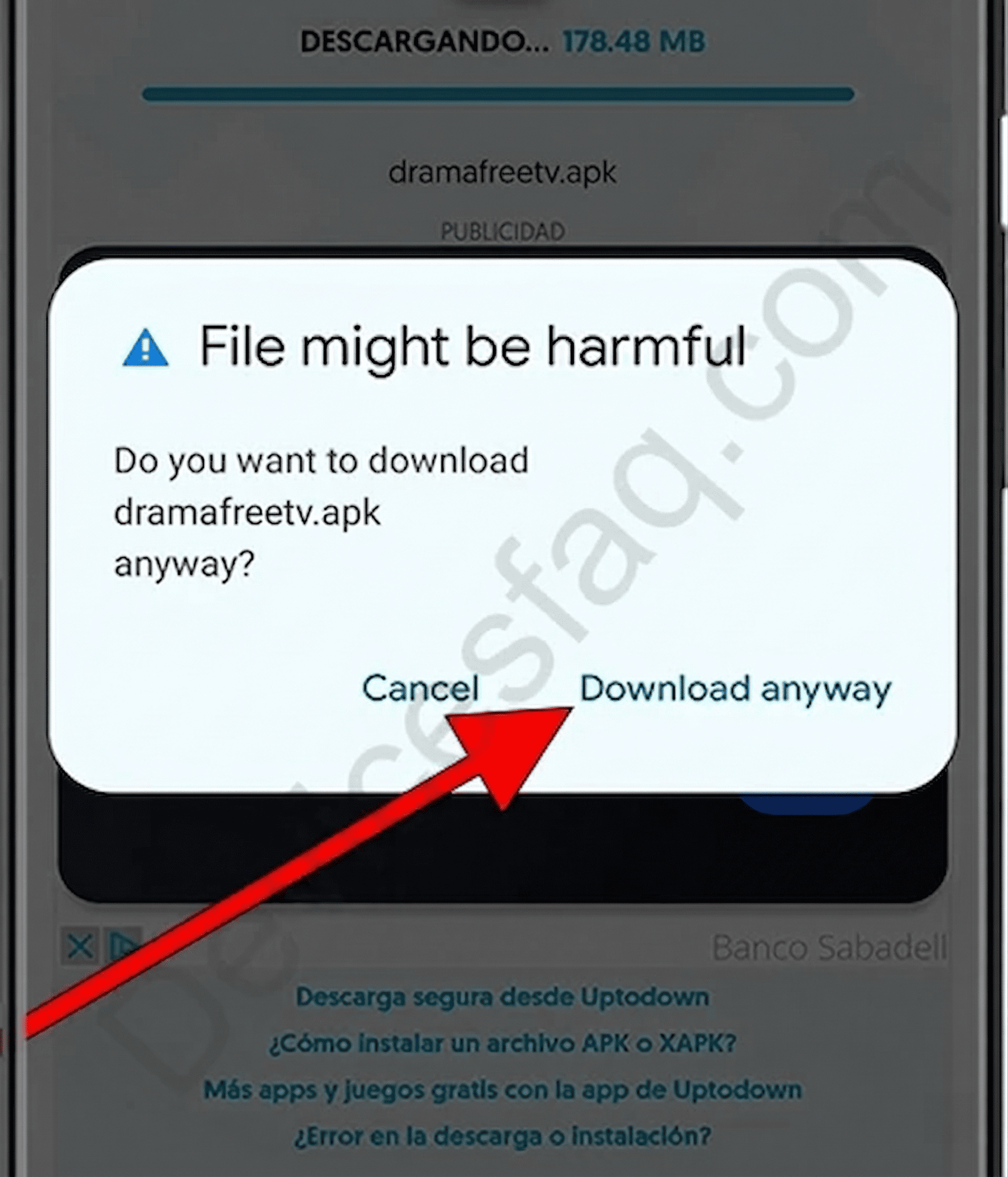 APK ڈاؤن لوڈ کی تصدیق